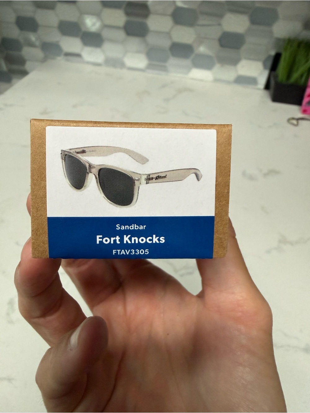 Sandbar Fort Knocks Clear Frame Black Lens Sunglasses